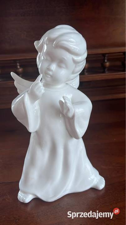 Aniołek biała porcelana Gdańsk