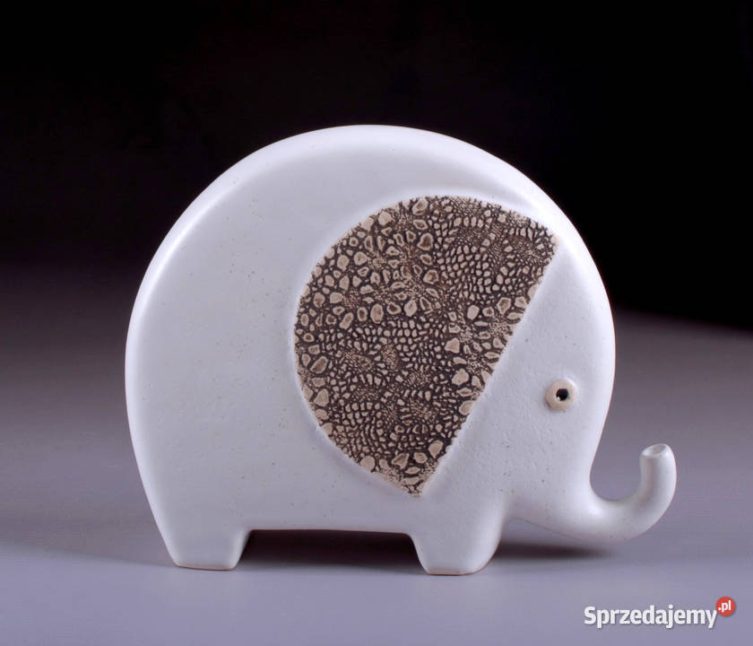 Słoń ceramiczny figurka słonia rzeźba słonia
