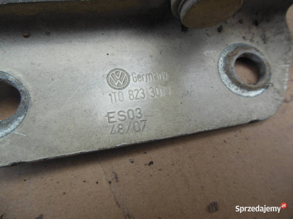 VW TOURAN I ZAWIASY MASKI KOMPLET 1T0823301B