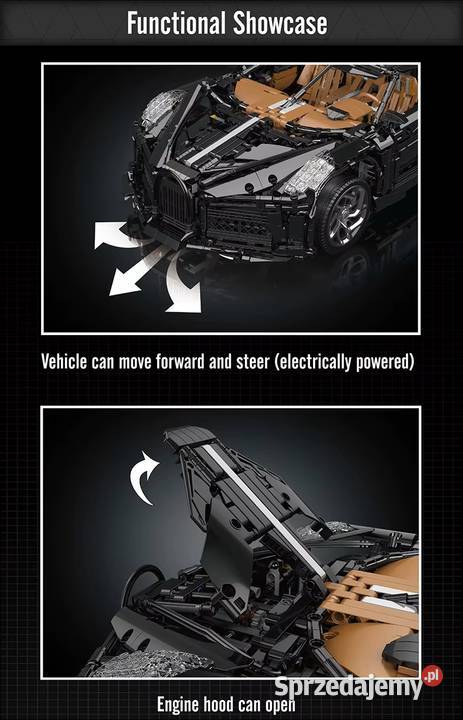 Mould king Technic RC Bugatti La Voiture Noire Milanówek sprzedam