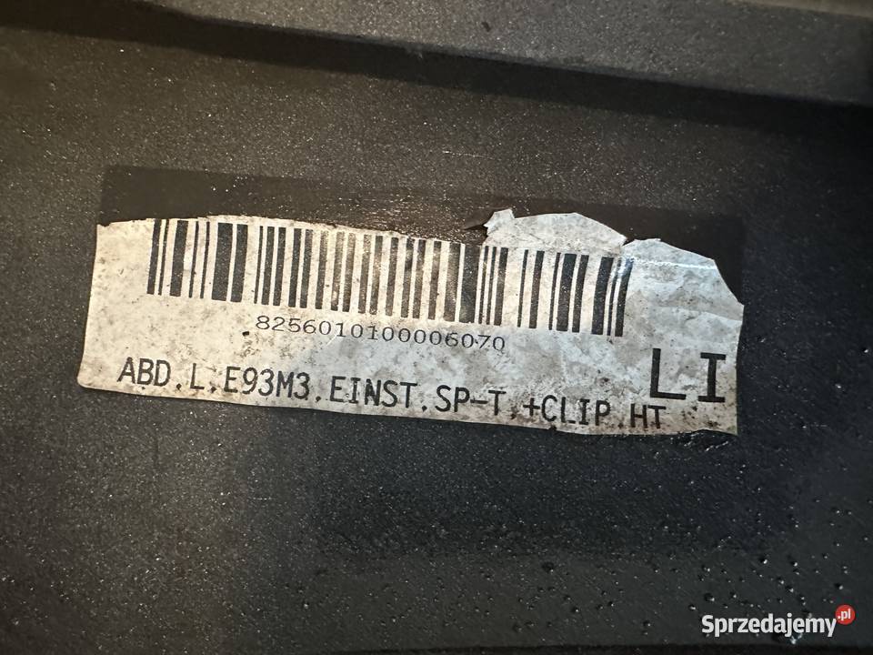 Nakładka progu lewa BMW m3 e93 Rok produkcji 2008 Będzin sprzedam