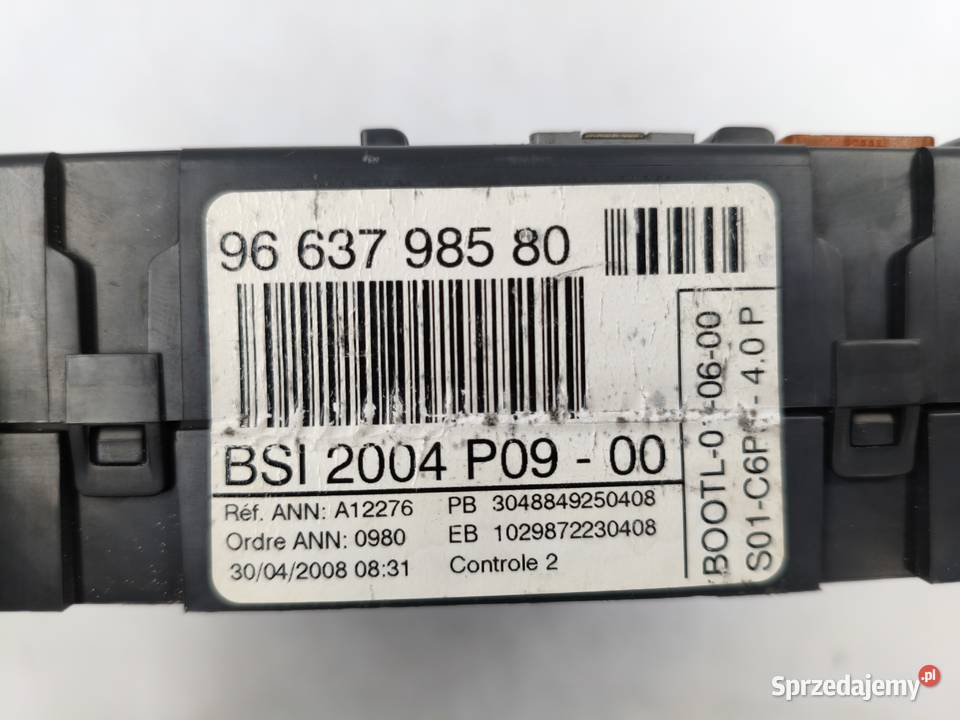 Sterownik Silnika Citroen C4 16 HDI 9664257580 Komputery Wyszków