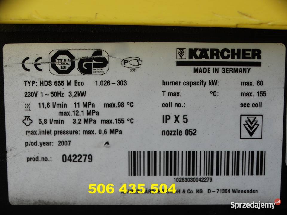 Myjka Ciśnieniowa Karcher HDS 655 M ECO