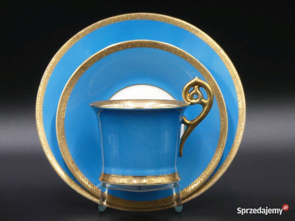 Zjawiskowe trio Miśnia Meissen Carl Teichert Poznań