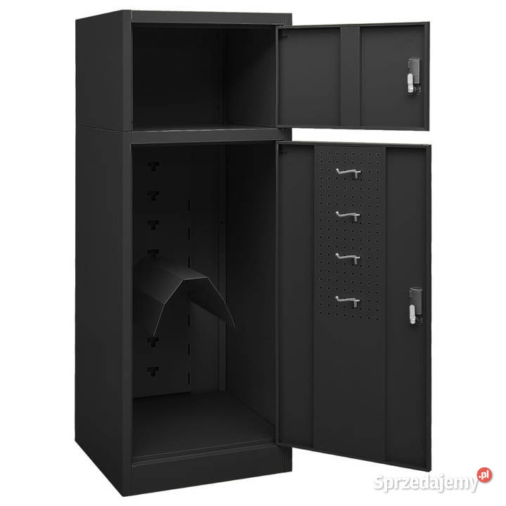 Szafka na siodło antracytowa 53x53x140 stalowa Pozostałe Warszawa