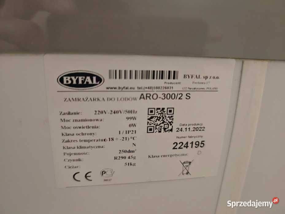 Zamrażarka sklepowa przeszklona BYFAL ARO3002 S Góra