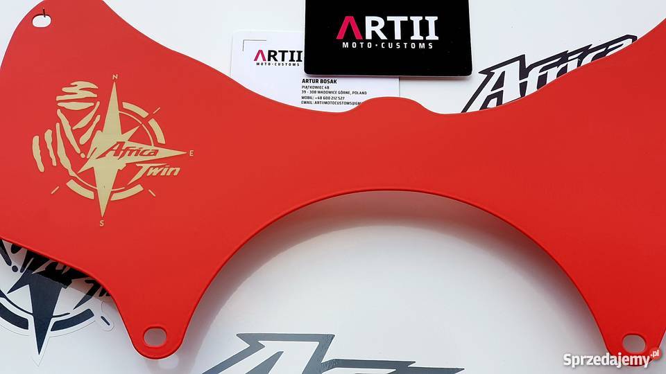 Forkshield METAL AfricaTwin ATS DGS DAK RED