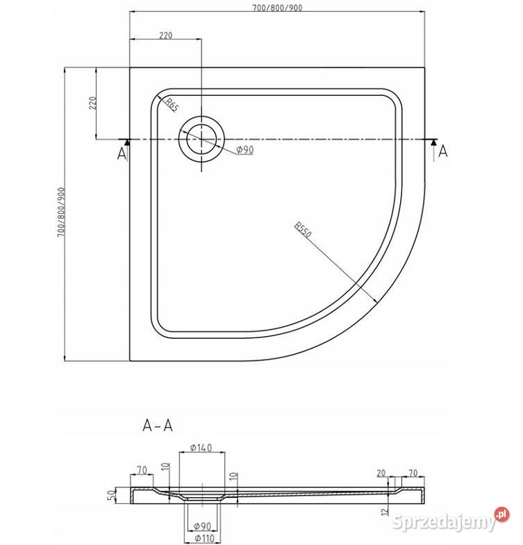KABINA PRYSZNICOWA CZARNA 80x80 90x90 BRODZIK podlaskie Choroszcz