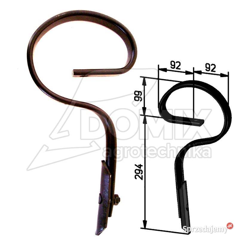 Ząb prosty kompletny 32x10mm redliczka wielkopolskie Kawnice