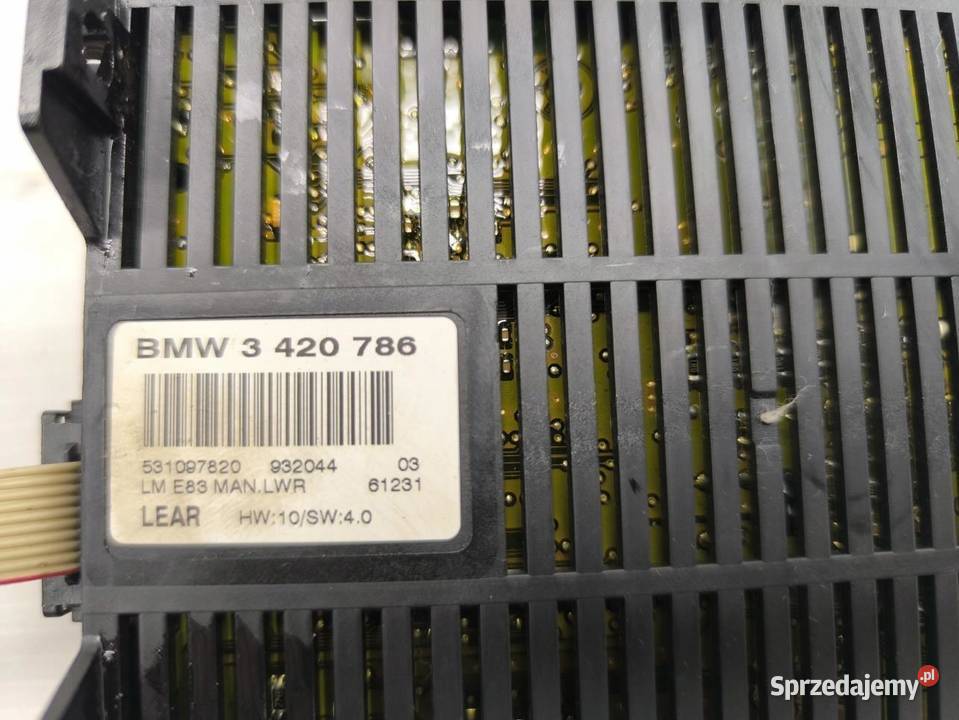MODUŁ STEROWNIK ŚWIATEŁ BMW X3 E83 3420786 Czujniki i sterowniki świateł