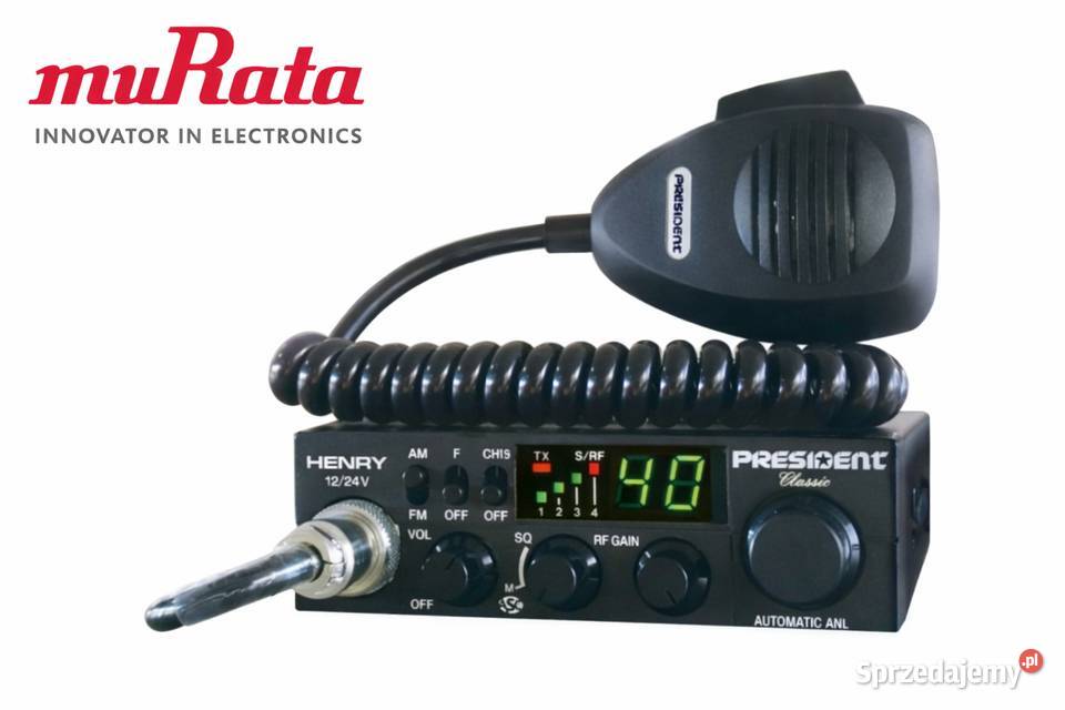 NOWE radio CB President Henry Classic muRata CB radia Piotrków Trybunalski