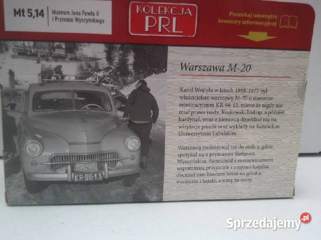 Model Warszawa M20 Karol Wojtyła Muzeum Modelarstwo Lublin