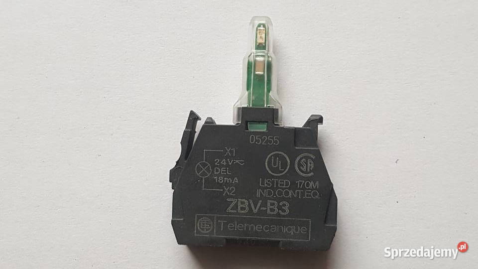 Moduł oświetlenia z zieloną diodą LED 24V DCAC