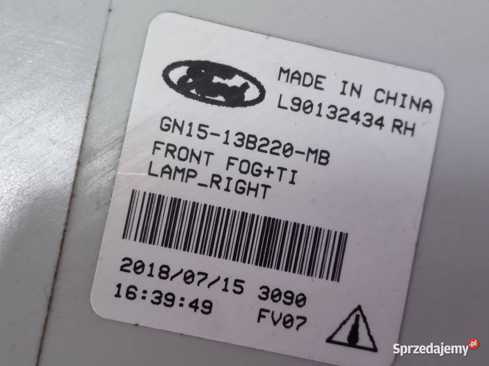 Halogen Prawy Ford Ecosport II Lift 2017 wielkopolskie Pleszew sprzedam