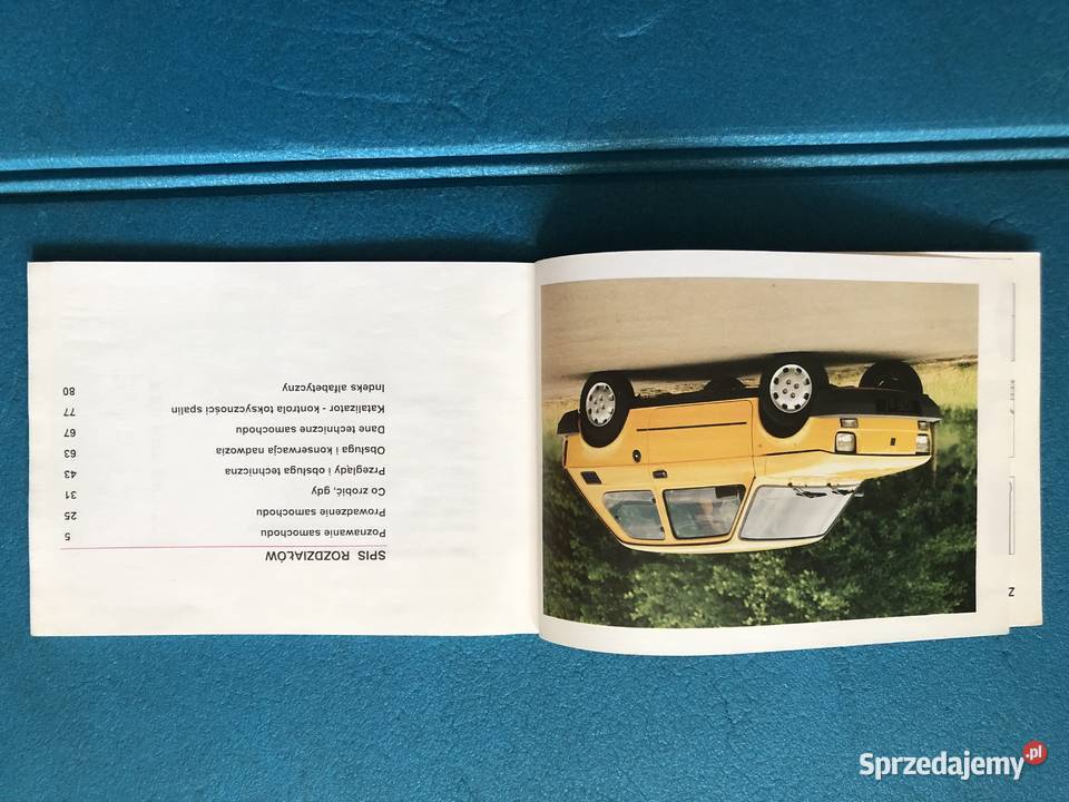 Fiat 126p Maluch instrukcja obsługi Pozostałe Motoryzacja Sosnowiec sprzedam