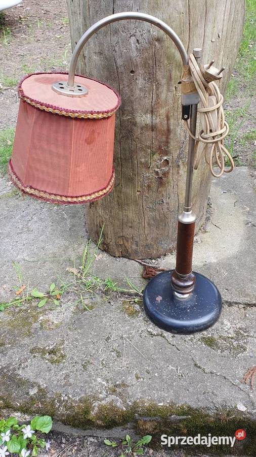 Lampka stojąca biurkowa nocna retro PRL mazowieckie Warszawa sprzedam