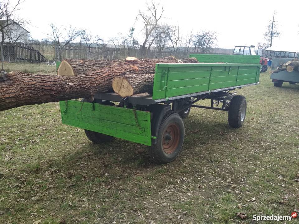 Przyczepa 2stronny wywrot ręczny i z ciągnika nieuszkodzony mazowieckie sprzedam