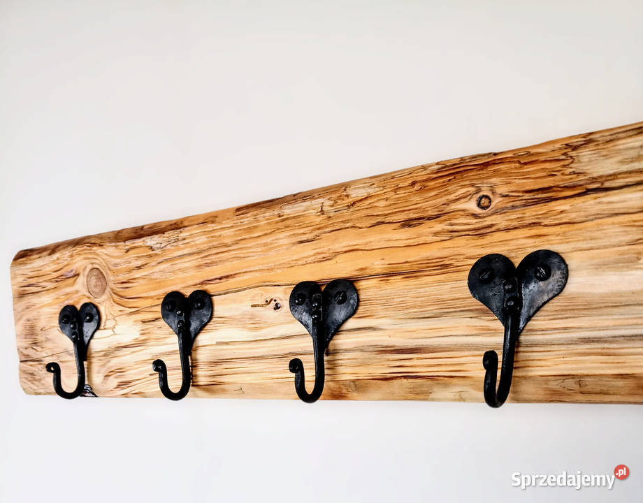 Wieszak dekoracyjny stare drewno belka Pozostałe Pstrągowa