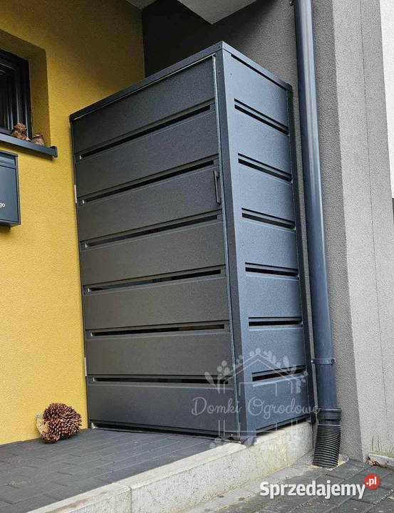 Wiata śmietnikowa dach prosty 1x05m Antracyt Bydgoszcz