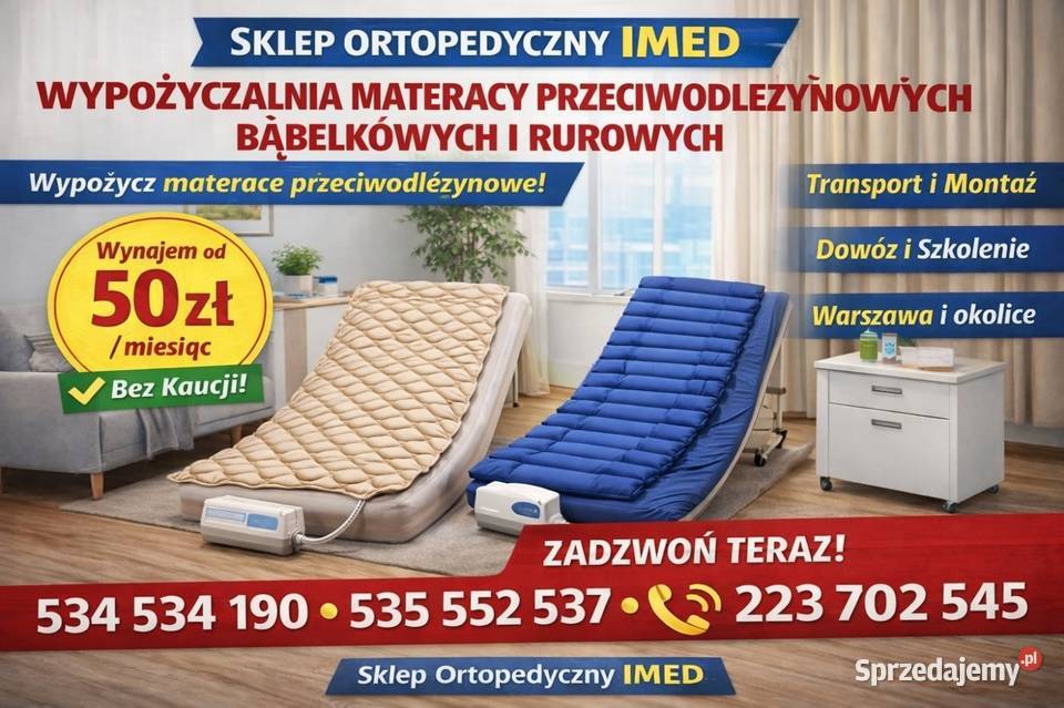 ŁÓŻKA REHABILITACYJNE ELEKTRYCZNE WYNAJEM RĘKI Wynajem sprzętu specjalistycznego zdrowie