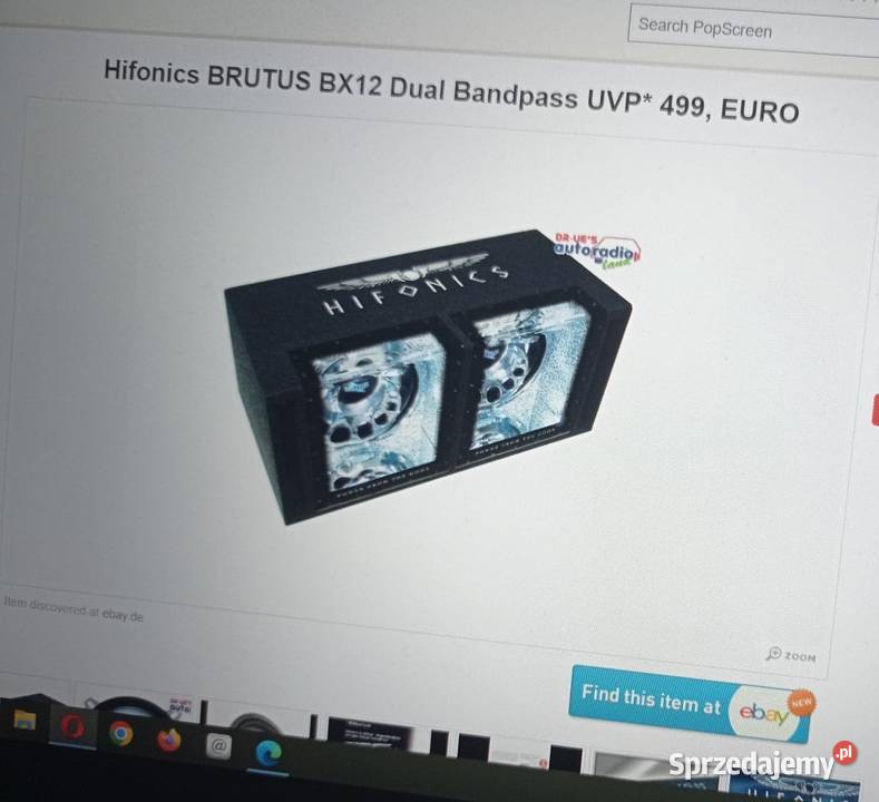 Subwoofer Tuba Skrzynia Basowa HIFONICS BRUTUS Dzierżoniów
