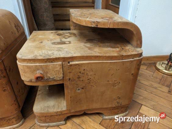 Toaletka szafki nocne art Deco lata40 Antyki, Sztuka, Kolekcje Łomianki