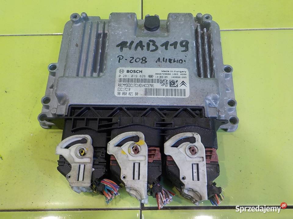 PEUGEOT 208 I 14 EHDI 13r HB 5D sterownik osobowe Czujniki i sterowniki Suków sprzedam