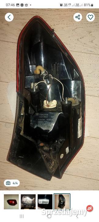 Lampa tylna lewa do Opla Astry j kombi