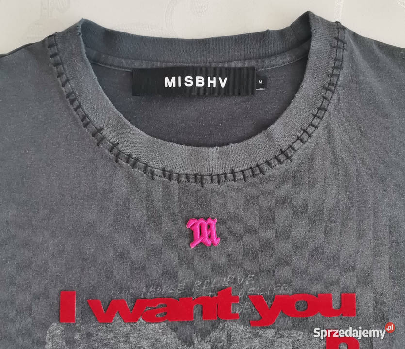 pół ceny Nowa Koszulka MISBHV M Misbhv I Want szary/srebrny Warszawa