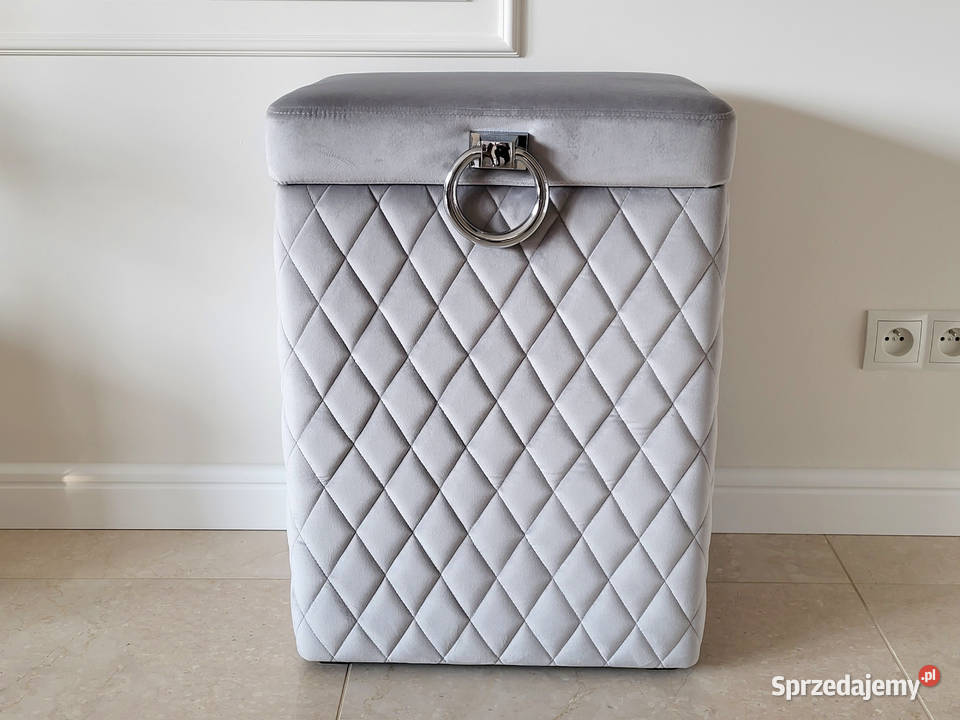 Kufer kosz na pranie bieliźniak Glamour Szary szary Poznań