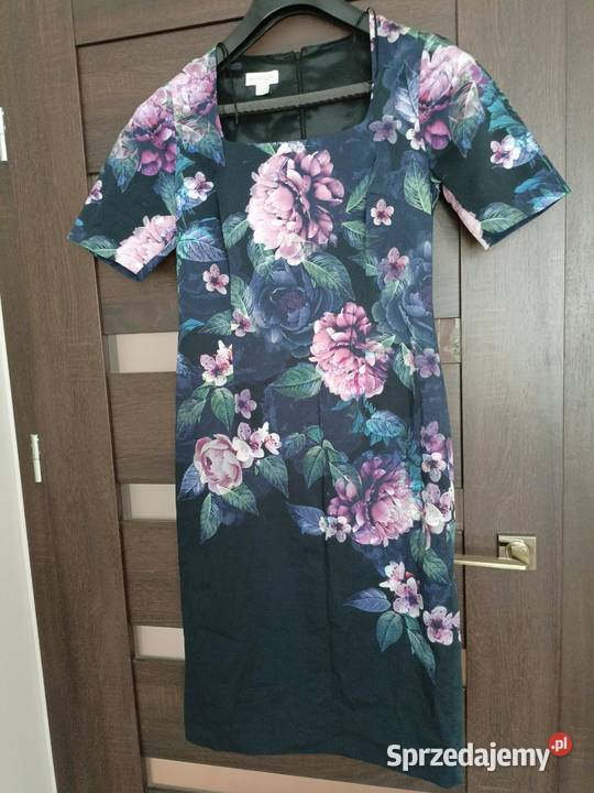 Sukienka elegancka letnia M w kwiaty Ołówkowa  Gdańsk
