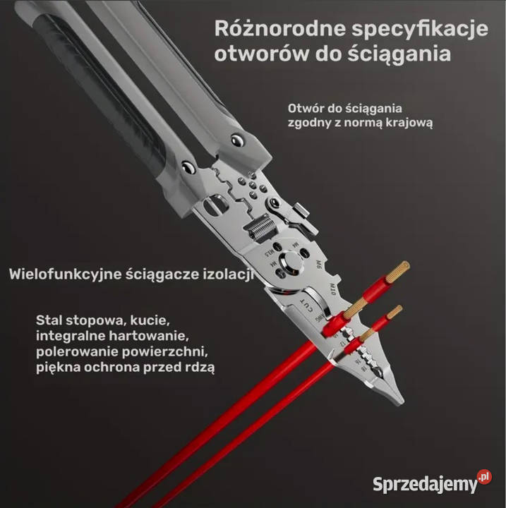 Wielofunkcyjne szczypce elektryków OBCINACZKI