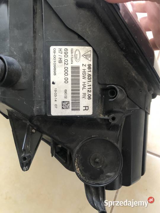 Lampa Porsche Cayman prawy przód lubelskie Kraśnik