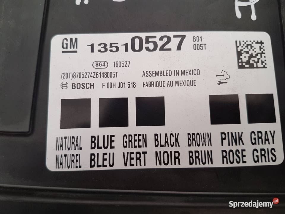 OPEL INSIGNIA A LIFT MODUL KOMFORTU 13510527 osobowe Turkowice