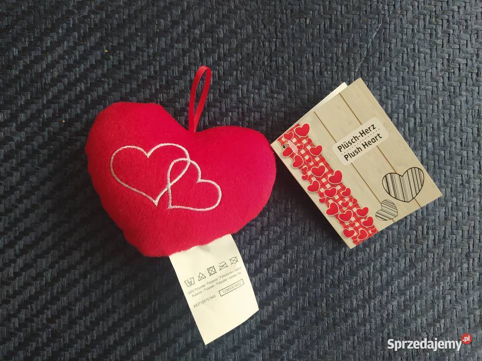 Pluszowe serce SERCE czerwony Hajnówka