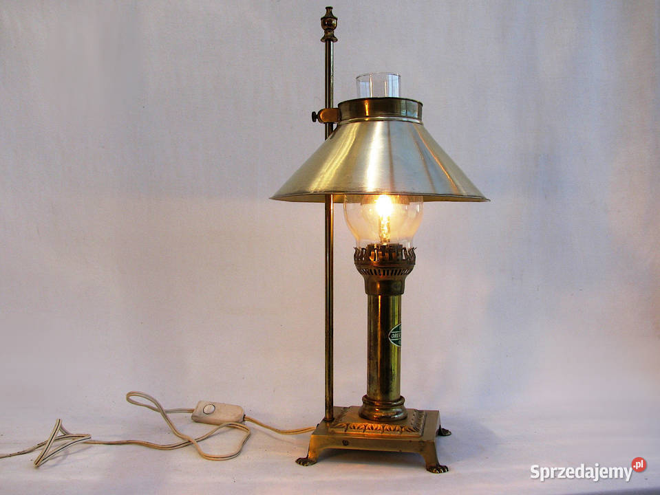 Lampka nocna mosiądz Paris expres zachodniopomorskie Szczecinek sprzedam