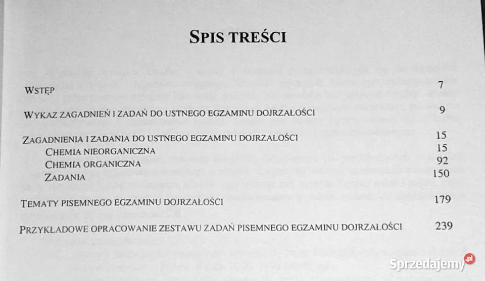 Chemia Tematy zagadnienia maturalne Anna Chełm