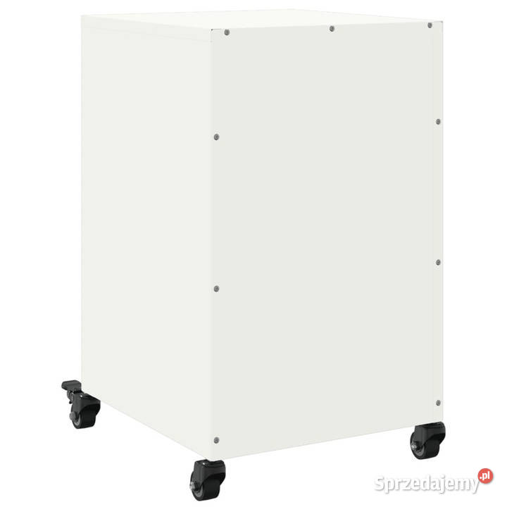 Szafka nocna biała 36x39x59 stal WM846733