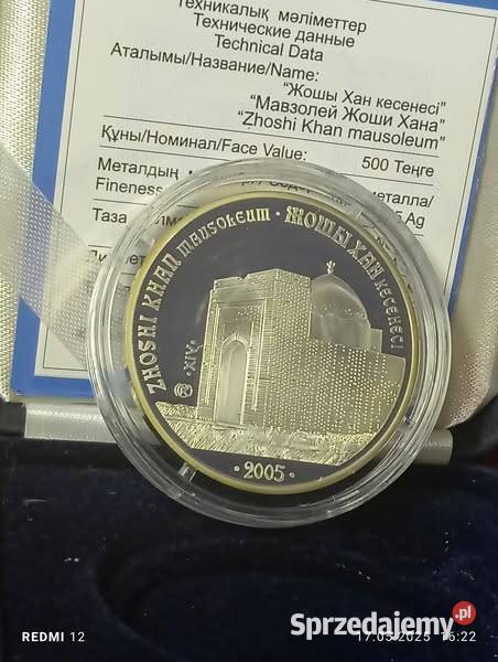 500 tenge Mauzoleum Dżoszi Chana Kazachstan 2005 Warszawa