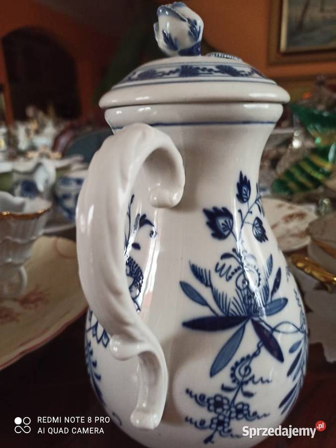 Dzbanek Meissen Miśnia Wzór cebulowy Gdańsk