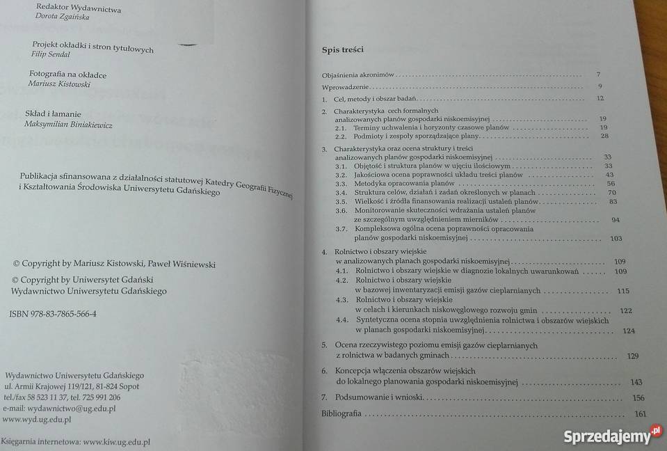 Niskowęglowy rozwój obszarów wiejskich w Polsce sprzedam