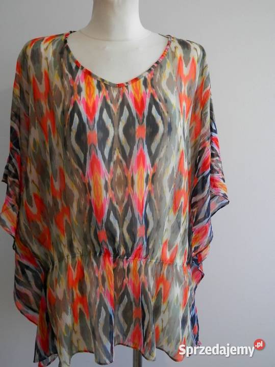 Tunika Plażowa Pareo Narzutka Kimono Zwiewna Łomża