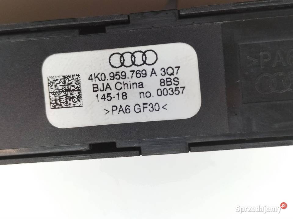 PRZEŁĄCZNIK FOTELA PAMIĘCI FOTELA 4K0959769A