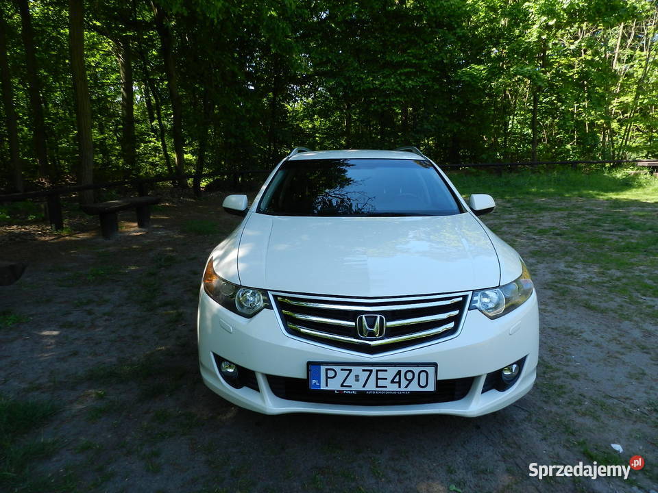 Honda Accord VIII śliczna perłowa SERWISOWANA biały Accord Puszczykowo