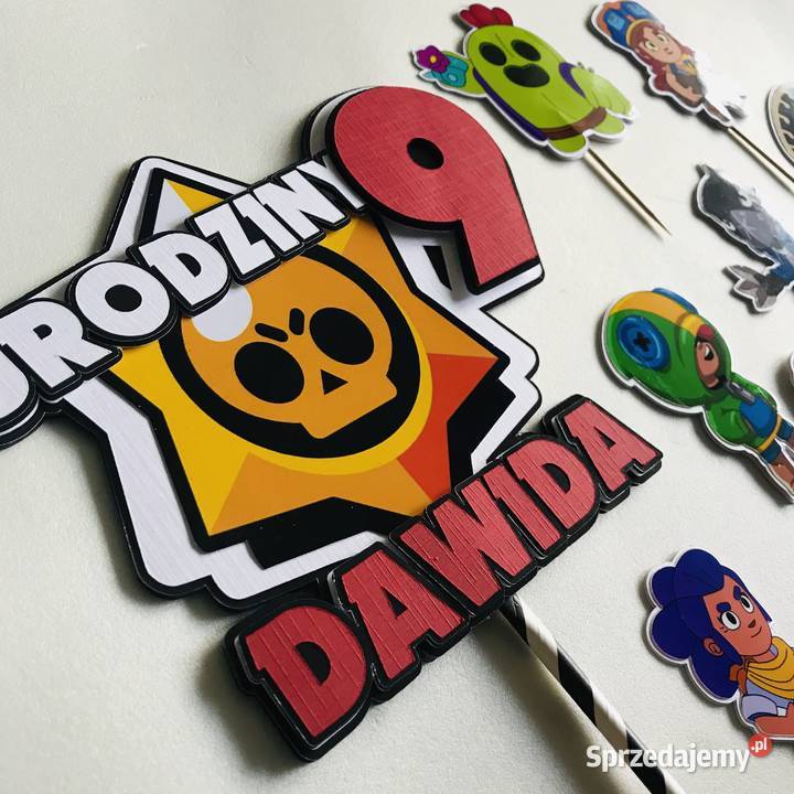 Topper Brawl Stars dekoracja na tort urodziny Nowy Sącz