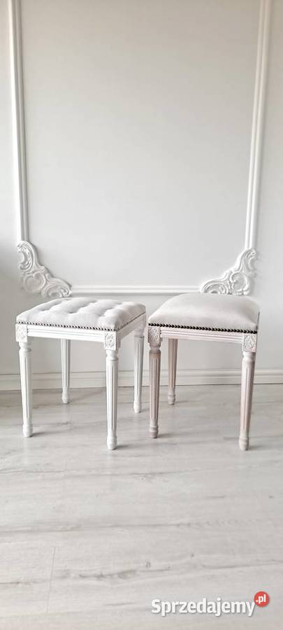 Stylowa pufa podnóżek stołektaboret Shabby Chic Fotele i pufy zachodniopomorskie Szczecin