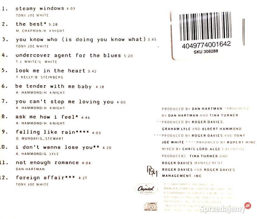 CD Nowa Wspaniały Album CD TINA TURNER Foreign Szczecin sprzedam