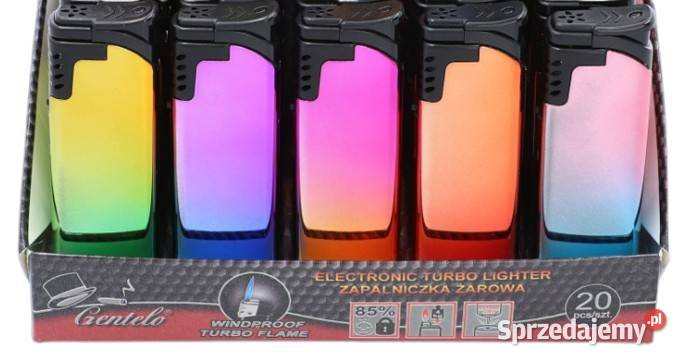Zestaw 5 Kolorowych Zapalniczek Żarowych Gentelo śląskie Ostrowy nad Okszą