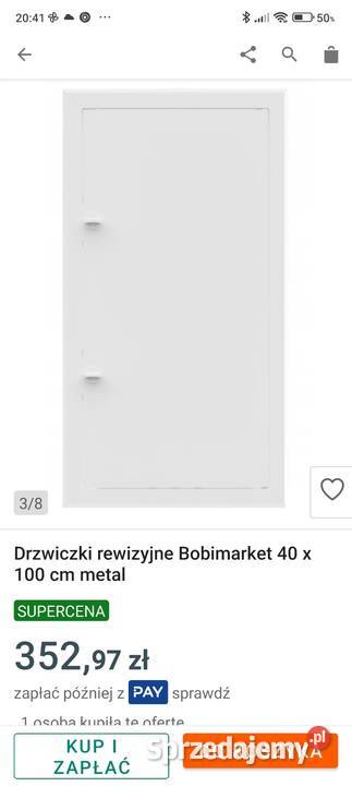 Drzwiczki rewizyjnej 40 x100cmm Błażowa Górna