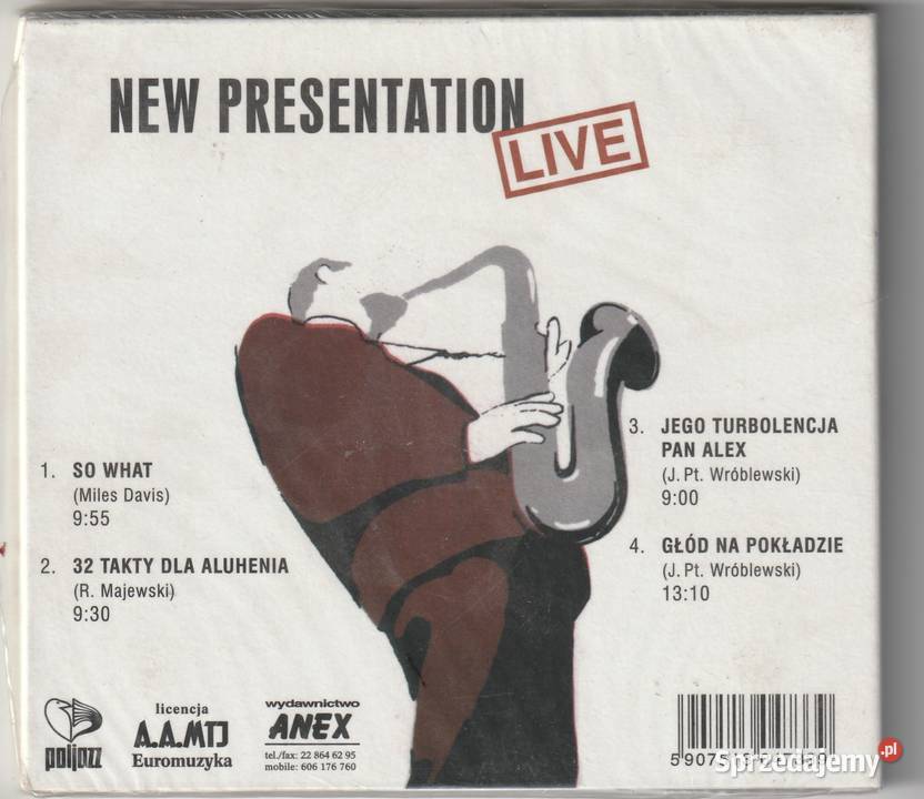 Jan Ptaszyn Wróblewski Presentation Live CD Pruszków